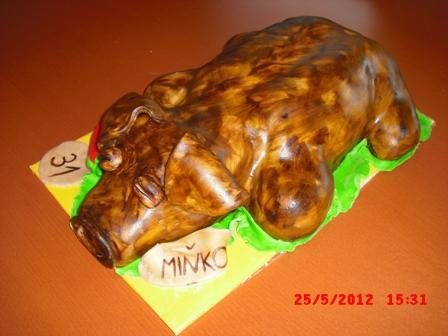 Pečene prasiatko, torta, Narodeninové torty, dagaz, 1