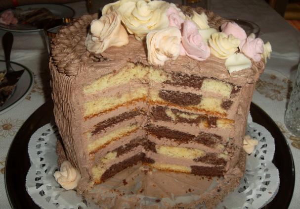 Narodeninová v reze, torta, Čokoládové torty Narodeninová v reze, torta, Čokoládové torty, mirka.ruza, 1