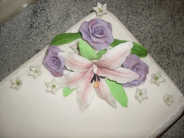 detail kvety, torta, Narodeninové torty, tonja, 1