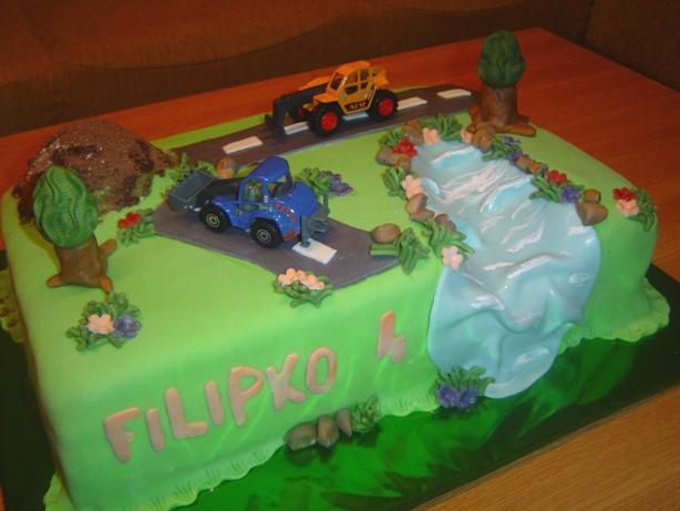 Krajinka s bágrikmi, torta, Ostané torty pre deti Krajinka s bágrikmi, torta, Ostané torty pre deti, jaja64, 1