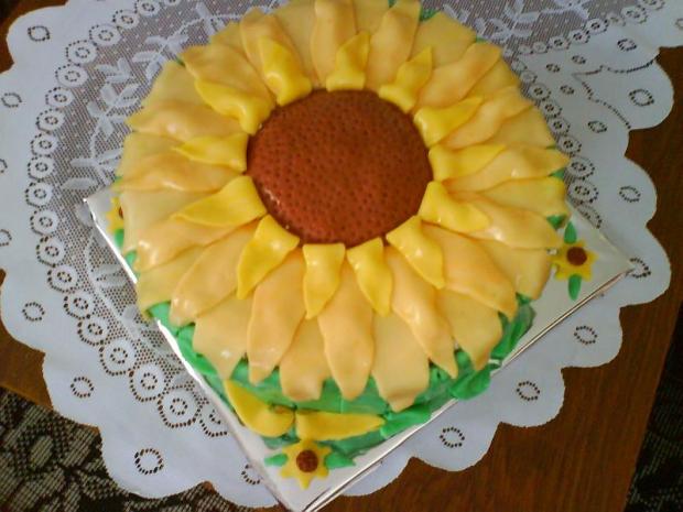 slnečnica z iného uhla, torta, Narodeninové torty slnečnica z iného uhla, torta, Narodeninové torty, mazda, 1