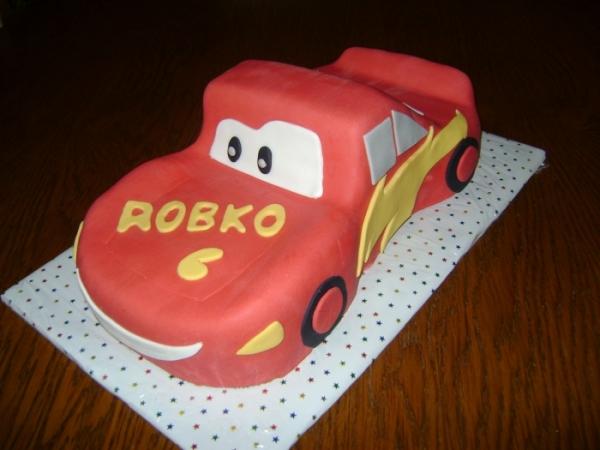 McQueen2, torta, Torty autíčka, vláčiky, medvedica, 1