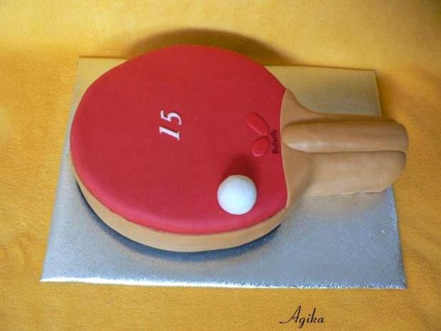 Pinpongová raketa, torta, Športové torty, Agika, 1