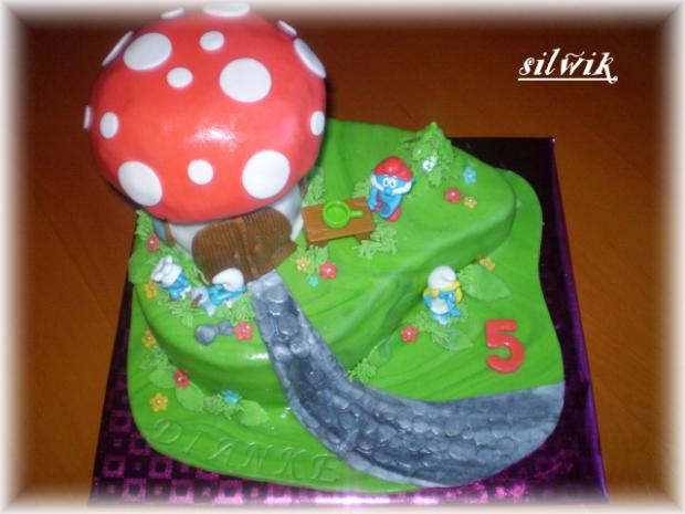 Šmolkovia, torta, Rozprávkové torty Šmolkovia, torta, Rozprávkové torty, silwik, 1