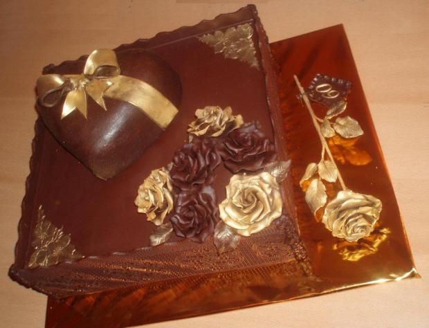 Čoko štvorec so srdiečkom, torta, Čokoládové torty Čoko štvorec so srdiečkom, torta, Čokoládové torty, malichova, 1