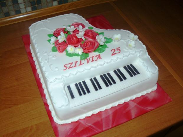 klavír, torta, Narodeninové torty klavír, torta, Narodeninové torty, MarikaFa, 1