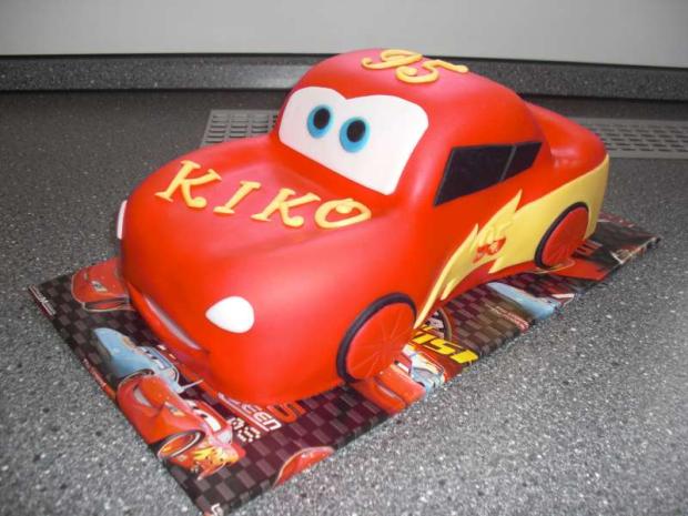 Mc Queen 2, torta, Torty autíčka, vláčiky Mc Queen 2, torta, Torty autíčka, vláčiky, zdenička07, 1
