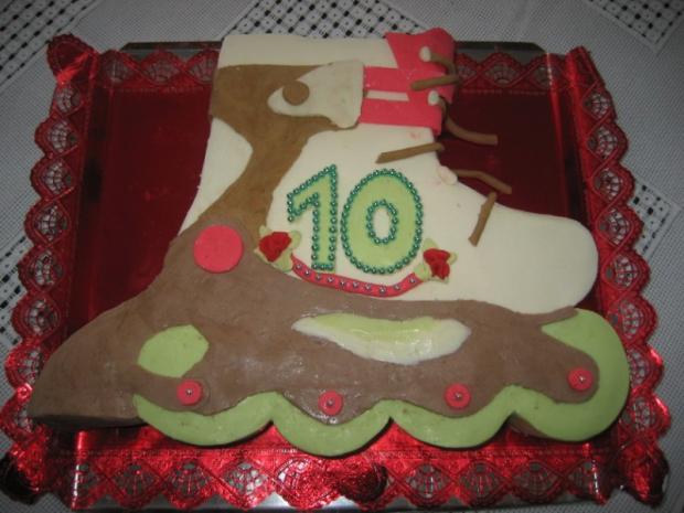 korčuľa na narodky, torta, Ostané torty pre deti, Monička, 1