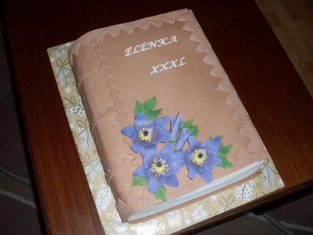 KNIHA PRE ELENKU , torta, Narodeninové torty KNIHA PRE ELENKU , torta, Narodeninové torty, Mária Vašová, 1