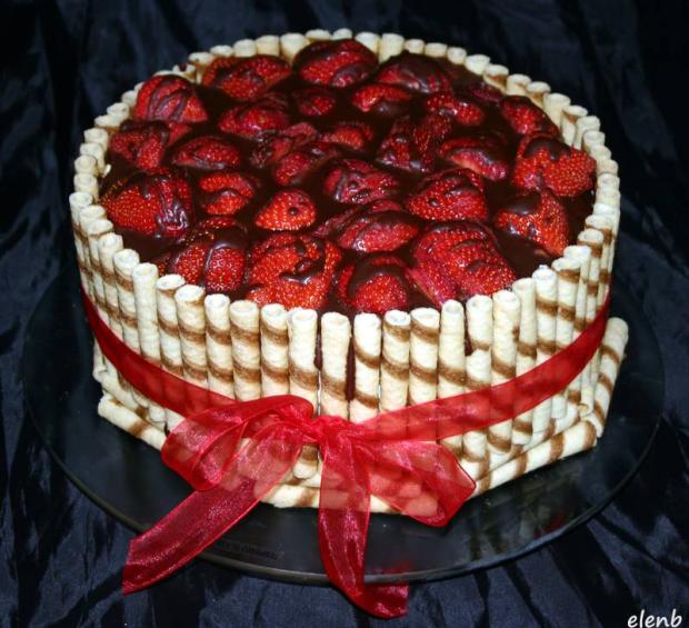 Jahodová vášeň, torta, Narodeninové torty, Elen Bielikova, 1