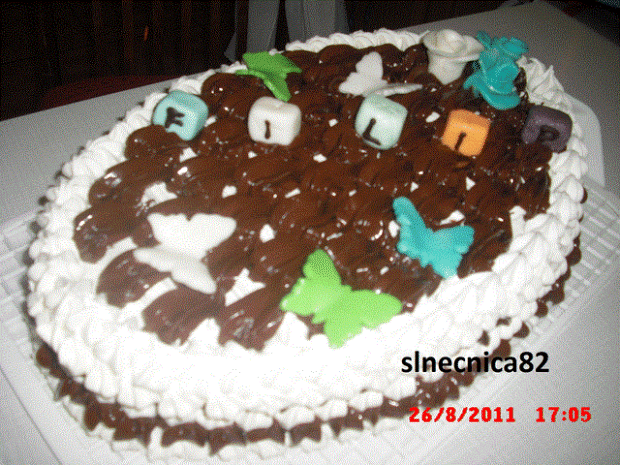 ovál pre synčeka na prvé meniny:), torta, slnecnica82, 1