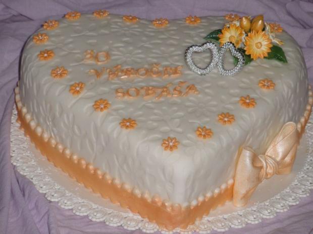 Výročie sobáša-iný pohľad, torta, Svadobné torty, Žanet, 1
