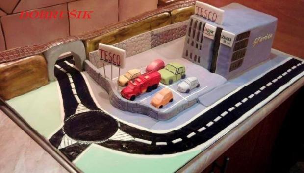 Obchodné centrum, torta, Netradičné torty Obchodné centrum, torta, Netradičné torty, Dobrusik, 1