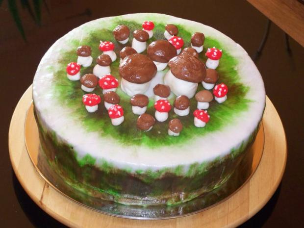 narodeninova - 30 hribikov, torta, Narodeninové torty, sydusanka, 1