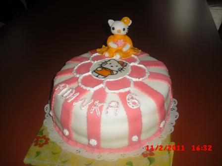 hello kitty....zlte satecky:)), torta, Torty pre dievčatá, dagaz, 1