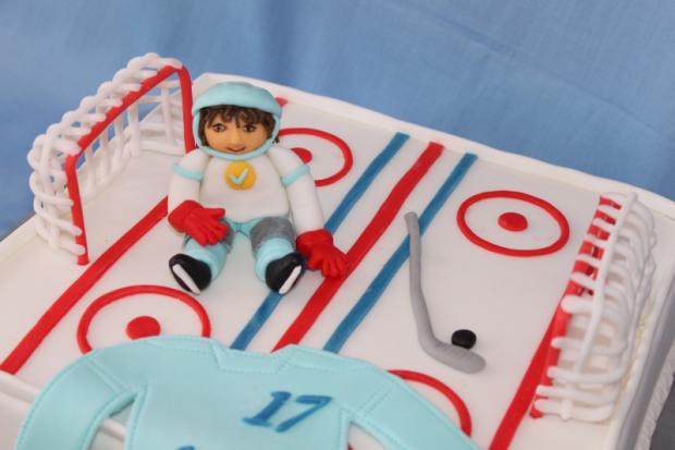 Hokejista - detail, torta, Ozdoby na torty, Marcela_SNV, 1
