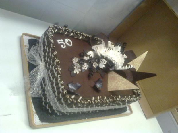 Čokoládová torta na 50-tku, torta, Čokoládové torty, varda, 1