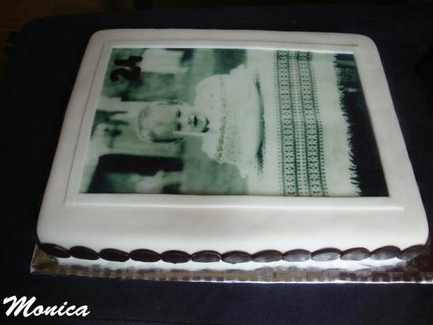 Od maminky pre 24 roč. Maťka s foto keď mal 1 rok:), torta, Narodeninové torty Od maminky pre 24 roč. Maťka s foto keď mal 1 rok:), torta, Narodeninové torty, Monica, 1