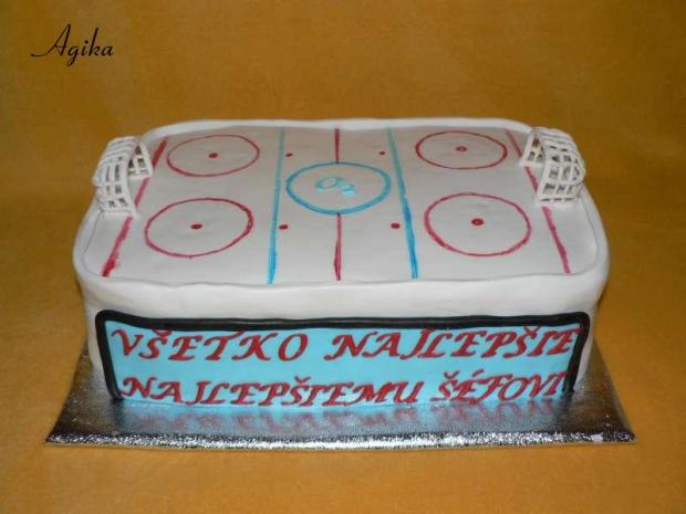 hokejová, torta, Športové torty, Agika, 1