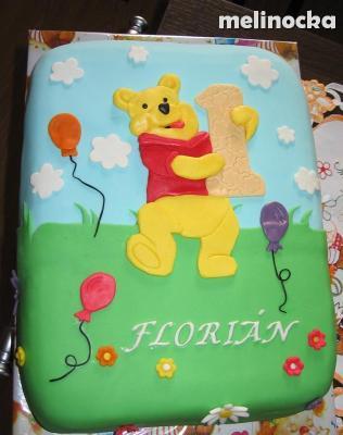 Macko Pooh, torta, Torty so zvieratkami, melinocka, 1