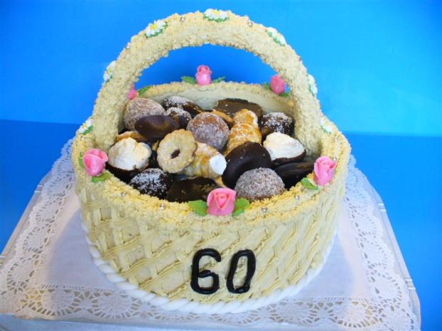 košík, torta, Netradičné torty košík, torta, Netradičné torty, domacezakusky, 1
