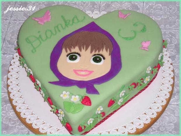 Máša s jahôdkami, torta, Rozprávkové torty Máša s jahôdkami, torta, Rozprávkové torty, jessie.31, 1