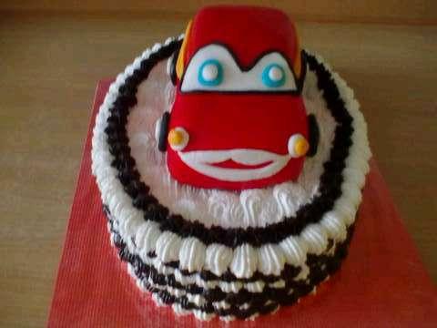 Penová torta s McQeenom, torta, Torty autíčka, vláčiky, anazuz1299, 1
