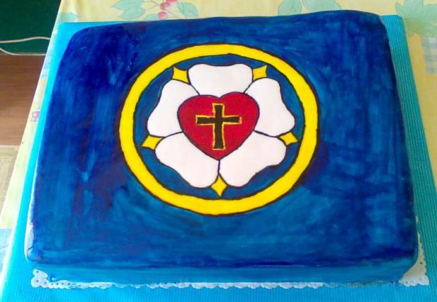 luterova ruža, torta, Torty na cirkevné sviatky, zabacka, 1