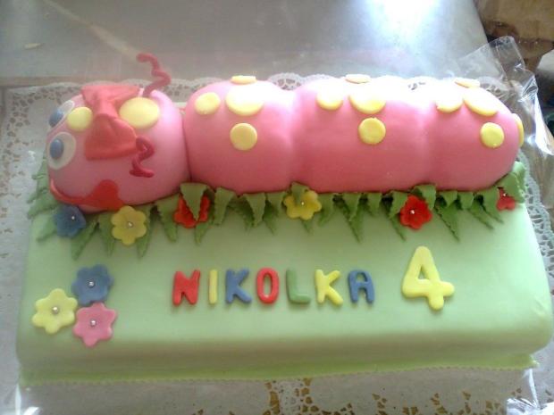 stonožka, torta, Torty so zvieratkami, Cukraren Jadranka, 1