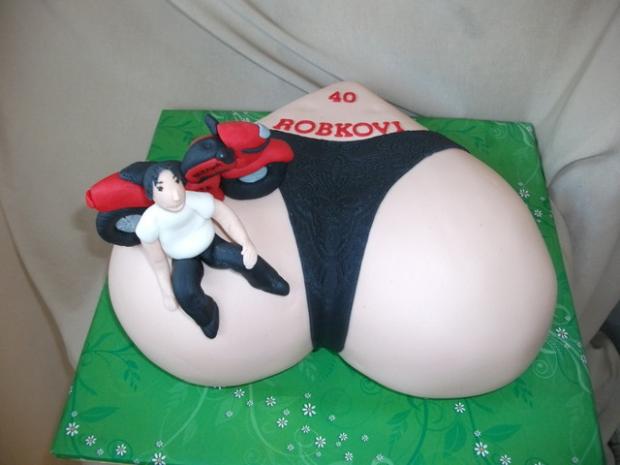 Zadok a motorkar, torta, Netradičné torty Zadok a motorkar, torta, Netradičné torty, Alenik, 1