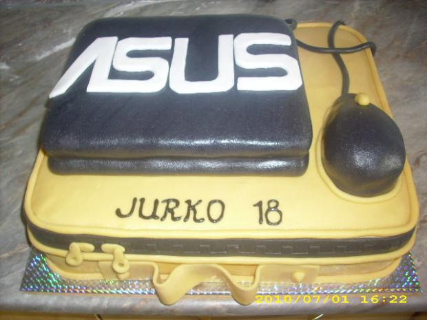 kufrík s notebok, torta, Narodeninové torty, katka.strapec, 1