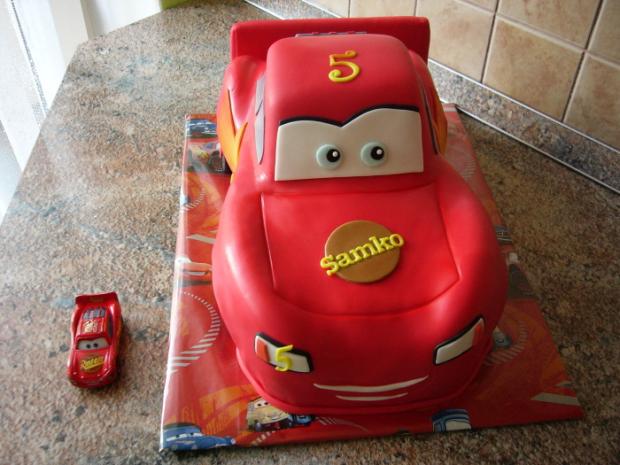 McQueen, torta, Torty autíčka, vláčiky McQueen, torta, Torty autíčka, vláčiky, jajane, 1