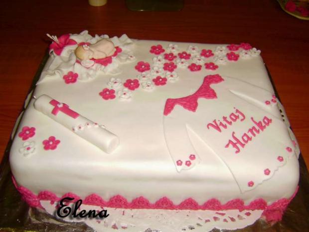 Na krstiny, torta, Torty na krstiny, Elena P., 1