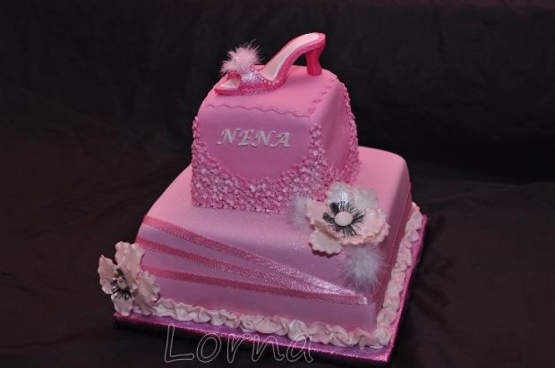 Poschodová s črievičkou.., torta, Narodeninové torty Poschodová s črievičkou.., torta, Narodeninové torty, Lorna, 1
