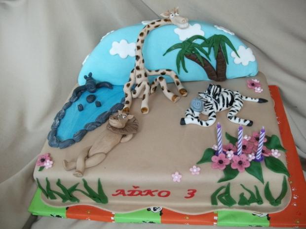 Madagaskar..., torta, Rozprávkové torty Madagaskar..., torta, Rozprávkové torty, Alenik, 1