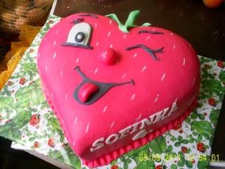 Jahodky, torta, Ostané torty pre deti, olinockaaa, 1