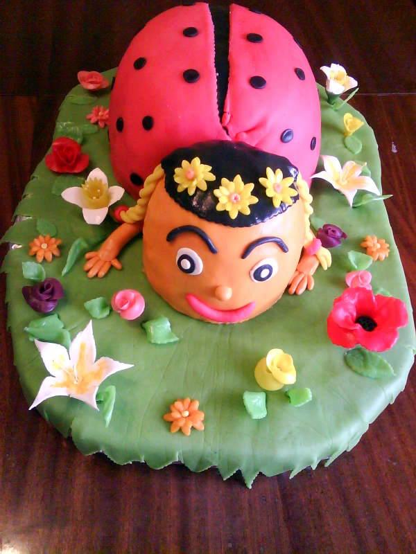 Lienka do tomboly na karneval, torta, Torty so zvieratkami, emkabenka, 1