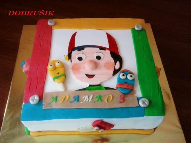 Handy Manny, torta, Rozprávkové torty Handy Manny, torta, Rozprávkové torty, Dobrusik, 1