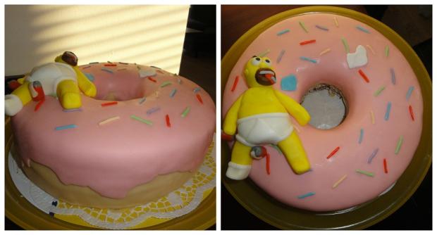 Homer Simpson, torta, Narodeninové torty, Hana.Capkova, 1