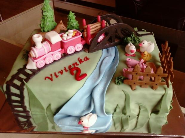 Dva rôčky, torta, Narodeninové torty Dva rôčky, torta, Narodeninové torty, Helenčok, 1