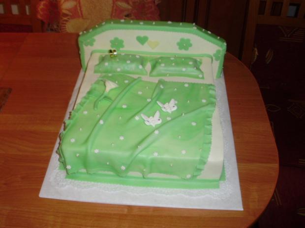 Postielka..., torta, Svadobné torty Postielka..., torta, Svadobné torty, andelik, 1