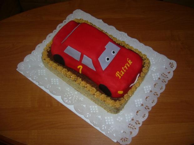 Blesk M´c Queen, torta, Torty autíčka, vláčiky, jarina27, 1