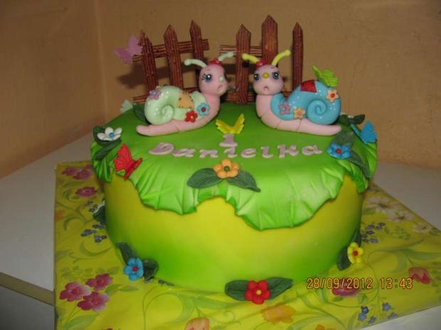 slimačiky pre Danielku, torta, Torty so zvieratkami slimačiky pre Danielku, torta, Torty so zvieratkami, Dancul, 1