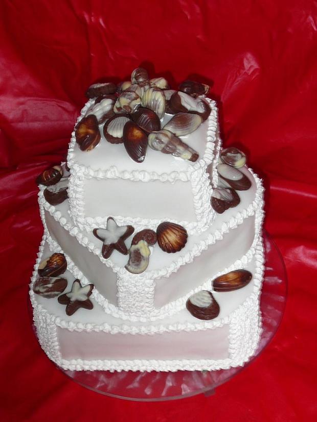 svadobná: morské plody, torta, Svadobné torty, tatianatn, 1