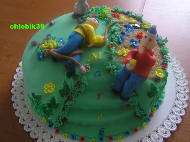 Pat a Mat v záhradké, torta, Rozprávkové torty Pat a Mat v záhradké, torta, Rozprávkové torty, chlebik39, 1