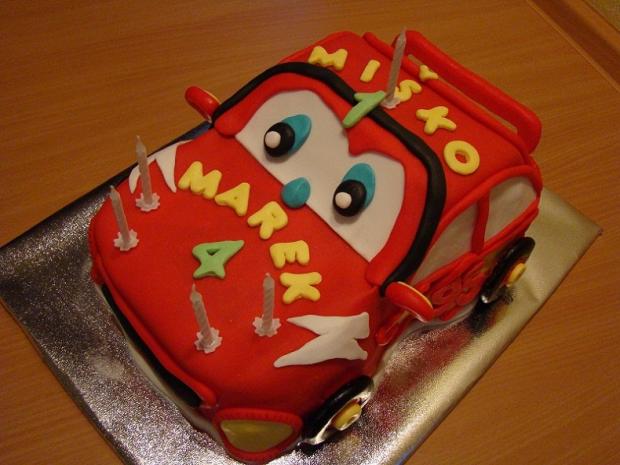 Blesk McQueen, torta, Torty autíčka, vláčiky, Macka Stančíková, 1