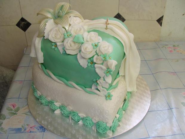Svadobné poschodové srdce, torta, Svadobné torty Svadobné poschodové srdce, torta, Svadobné torty, ingridPE, 1