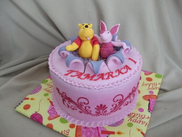 Macko Poo a prasiatko a moj prvy stencils:-), torta, Rozprávkové torty Macko Poo a prasiatko a moj prvy stencils:-), torta, Rozprávkové torty, Alenik, 1
