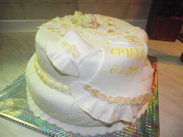 Krstinová  - Zlatá, torta, Torty na cirkevné sviatky, m_onika, 1