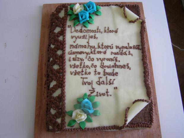 na promócie, torta na promócie, torta, veo, 1